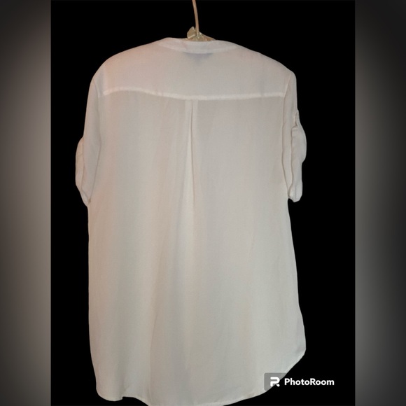 Express Sheer Button Down Top - Picture 2 of 7